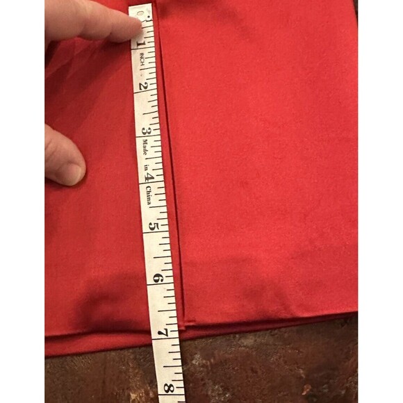 Cache Women’s Red Cocktail Semi- Formal Short Pencil Skirt Slit Sz 4 C4 - Picture 7 of 8